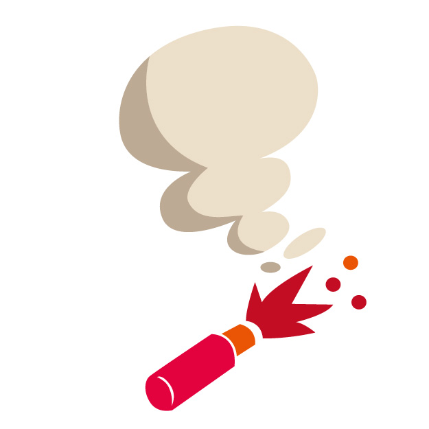 イラスト 発煙筒