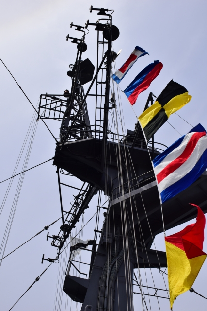 船から掲揚　国際信号旗