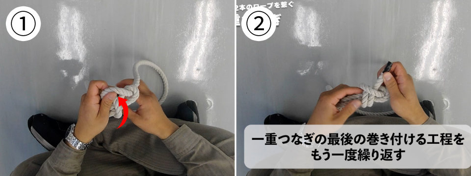 二重つなぎ